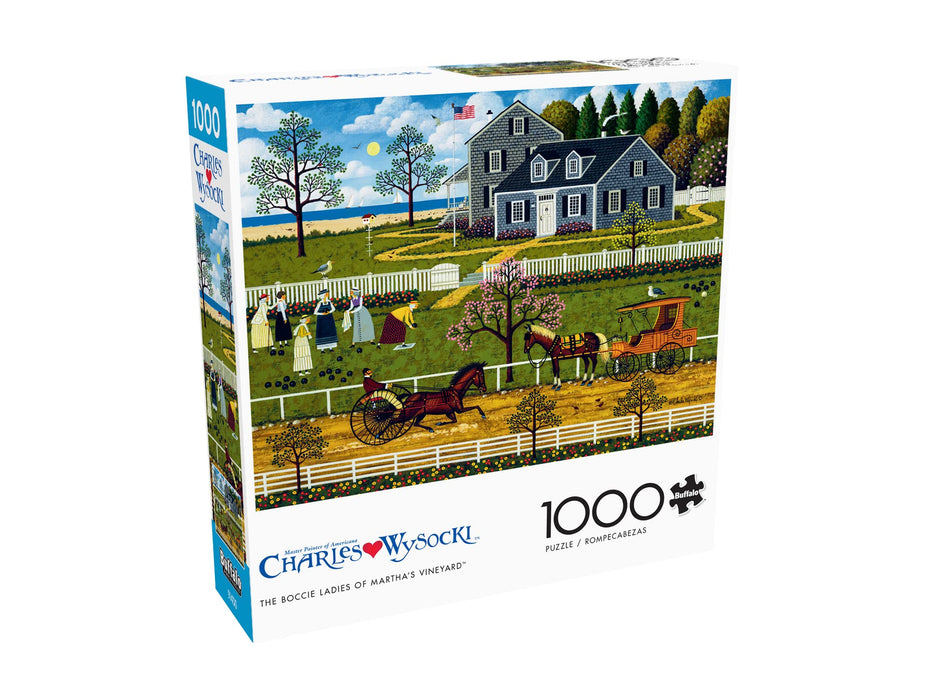 Buffalo Games Charles Wysocki The Boccie Ladies Of Martha'S Vineyard 1000 Piece Jigsaw Puzzle