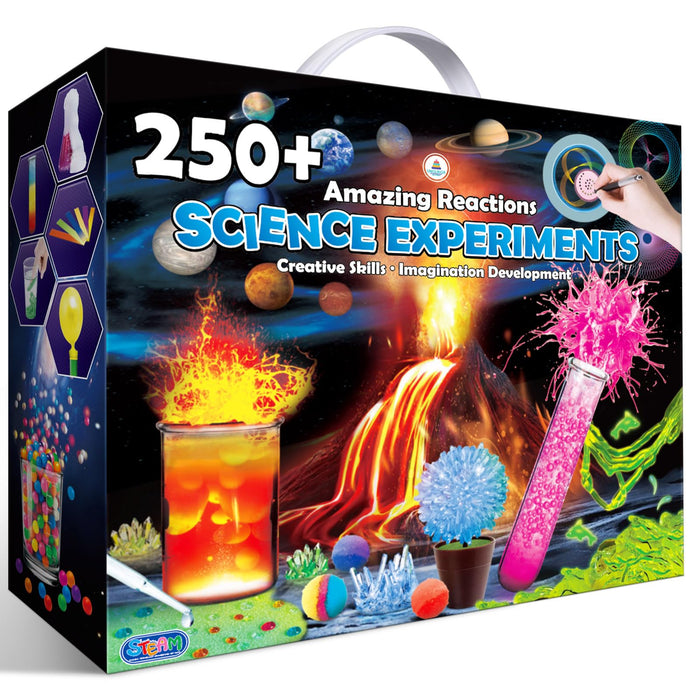 UNGLINGA 250+ Science Experiments Kits for Kids, Boys Girls Toys Birthday s Ideas, Chemistry Set, STEM Activities Educational Project, Volcano