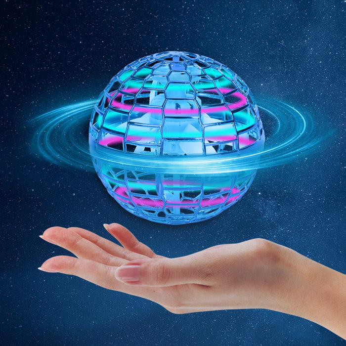 Kids Toys Flying Orb Ball Magic Christmas LED Globe Floating Orb Ball Outdoor Indoor Toy with Wireless Remote Controller Drone