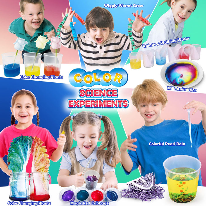 UNGLINGA 30+ Experiments Science Kits for Kids, Educational STEM Project Activities Toys s for Boys Girls, Chemistry Set, Bouncy Ball, Volcano