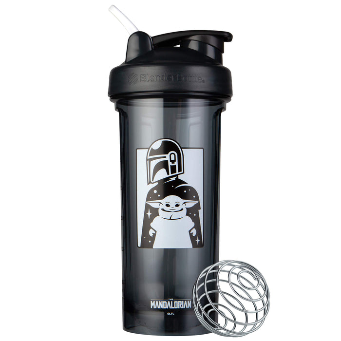 BlenderBottle Star Wars Shaker Bottle Pro Series Perfect for Protein Shakes and Pre Workout, 28Ounce, Mandalorian Child