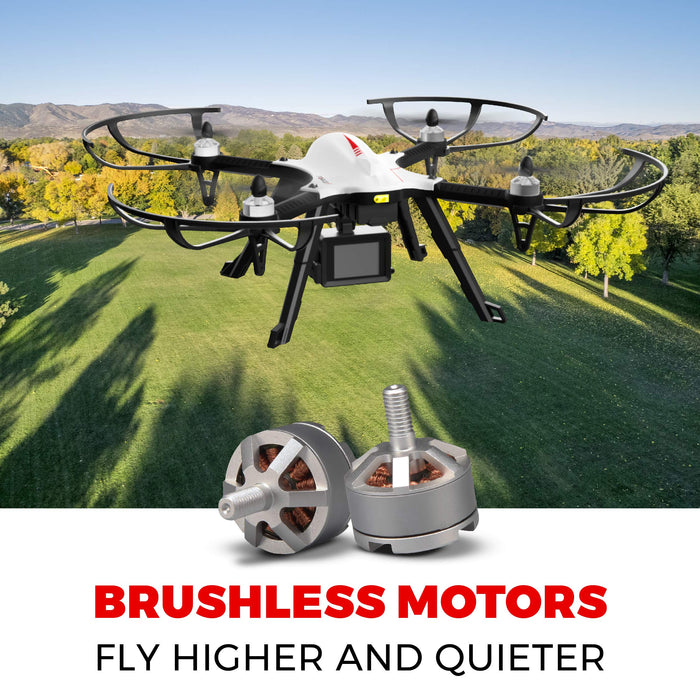 Uniqus F100GP Drone with Camera for s or Teens GoPro Compatible RC Drone with 1080p HD Video Camera Long Range Brushless