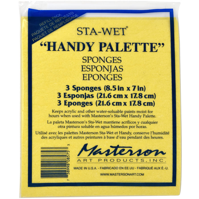 Masterson Stawet Palette With Airtight Lid Keeps Paint Wet Fresh For Days, With Pack Of 30 Acrylic Paper 8 12 In. X 7 In, And Pack Of 3 Handy Palette Sponges + Bonus Boutique Artist Full Apron