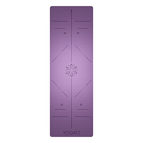 Yogati Yoga Mats For Home Workout. Non Slip Yoga Mat With Strap. Thick Yoga Mats For Women And Men. Pilates Mat Ideal For Fitness