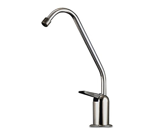 Hydronix LF-BLR-BN Long Reach RO Reverse Osmosis or Filtered Water Faucet, Brushed Nickel