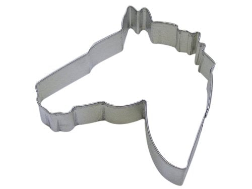 R&M Cookie Cutter, 4.5-Inch, Horse Head, Tinplated Steel