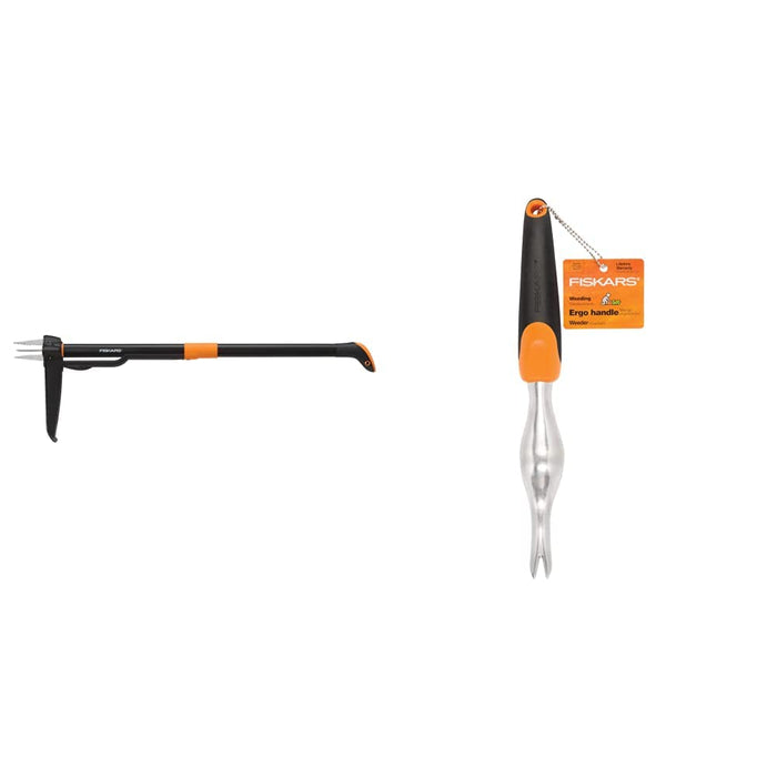 Fiskars 339950-1002 4-Claw Weeder & Ergo Scratch Tool Garden Weeder