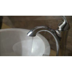 Moen Eva Brushed Nickel One-Handle High Arc Bathroom Faucet, 6400BN