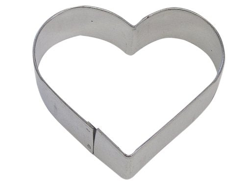 R&M Heart 4" Cookie Cutter in Durable, Economical, Tinplated Steel