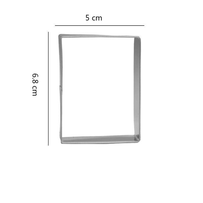 Door Frame Cookie Cutter Set - 2 Piece - 4.5” Door Frame, 2.7” Rectangle - Stainless Steel