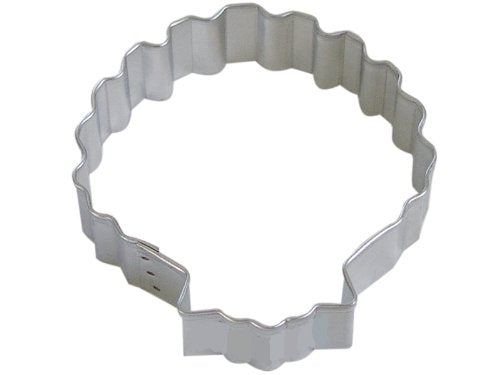 R&M Sea Shell 3" Cookie Cutter in Durable, Economical, Tinplated Steel