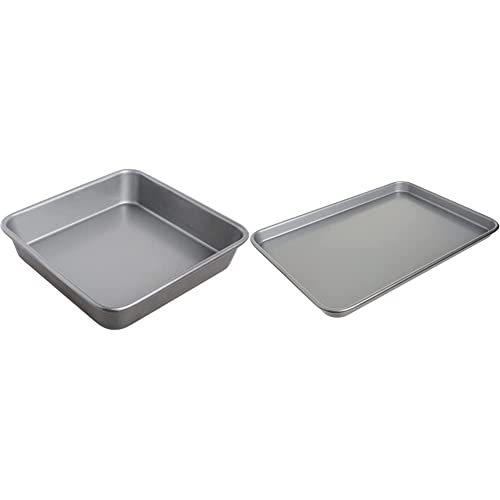 Cuisinart 9Inch Chef'S Classic Nonstick Bakeware Square Cake Pan, Silver Amb15Bs 15Inch Chef'S Classic Nonstick Bakeware Baking