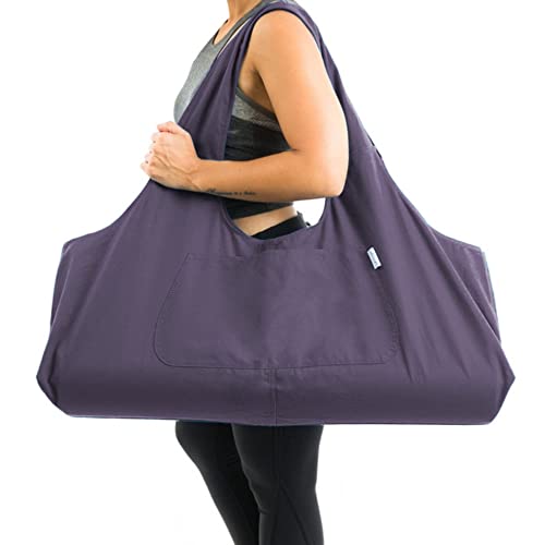Yogiii Large Yoga Mat Bag The Original Yogiiitotepro Large Yoga Bag Or Yoga Mat Carrier With Side Pocket Fits Most Size Mats