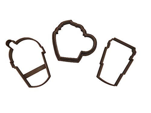 COFFEE COOKIE CUTTERS. Coffee to Go Latte, Iced Coffee Cappuccino Cold Brew And Hot Cocoa/Chocolate Mocha With Whipped Cream/Mars