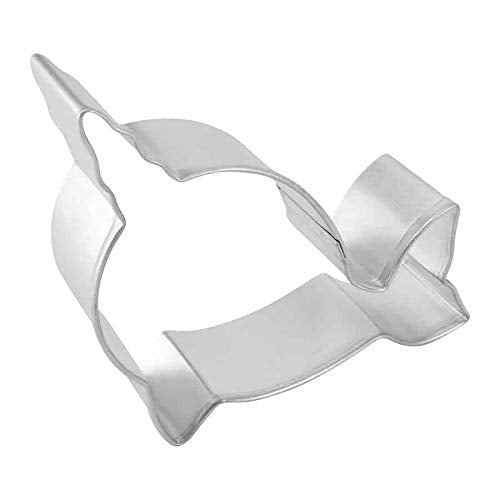 Foose Store Narwhal Cookie Cutter 4.5 Inch –Tin Plated Steel Cookie Cutters - Narwhal Cookie Mold