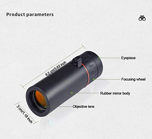 Zuzu Babe Pocket Monocular Telescope For S, Mini High Powered Handheld Monoculars For Birds Watching, Hunting, Camping, Hiking