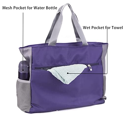  BOCMOEO Yoga Mat Bag, Yoga Tote Bags And Carriers For Women,  Waterproof Yoga Mat Carrying Bag Shoulder Gym Bag