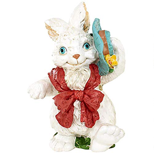 Design Toscano Constance with her Easter Bunny Bonnet Rabbit Statue