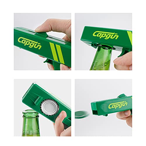 GIKIHY Cap Gun Beer Bottle Opener，Shooter Opens The Cap， for BBQ, Party, Bar, Drinking Opener with family, friends,Birthday Idea