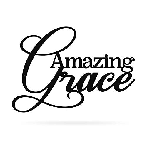 Amazing Grace Sign | Metal Decor | Christian s | Amazing Grace Wall Art | Religious | Scripture Wall Art | Metal Wall Sign