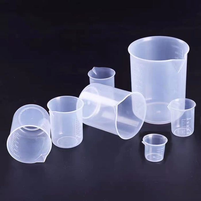SHARM Silicone resin measuring cup kit-50ml, 100ml, 200ml, 300ml, 500m —  CHIMIYA