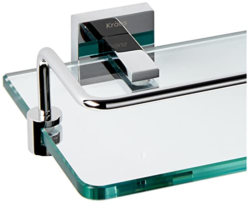 Kraus Kea14445Ch Aura Bathroom Accessories Shelf With Railing