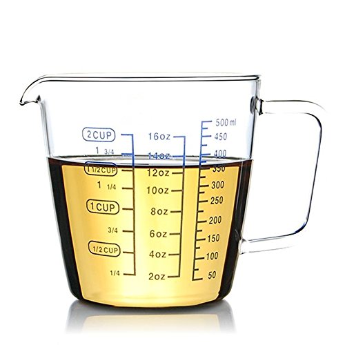 Large Glass Measuring Cup Borosilicate Glass Kitchen Liquid