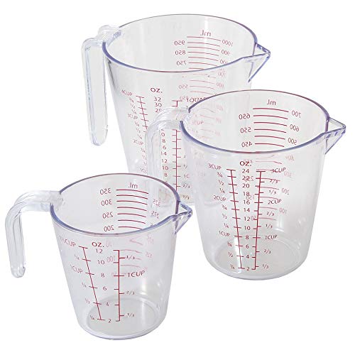 Chef Select Measuring Cups, Set of 3, 1.5- Cup, 3-Cup, & 4-Cup