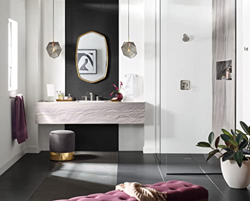 Moen Genta Lx Brushed Nickel Modern 6.8Inch Length Handtowel Bar, Wall Mounted Towel Hanger For Bathroom Or Kitchen, Bh3886Bn
