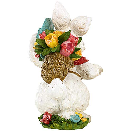 Design Toscano Constance with her Easter Bunny Bonnet Rabbit Statue