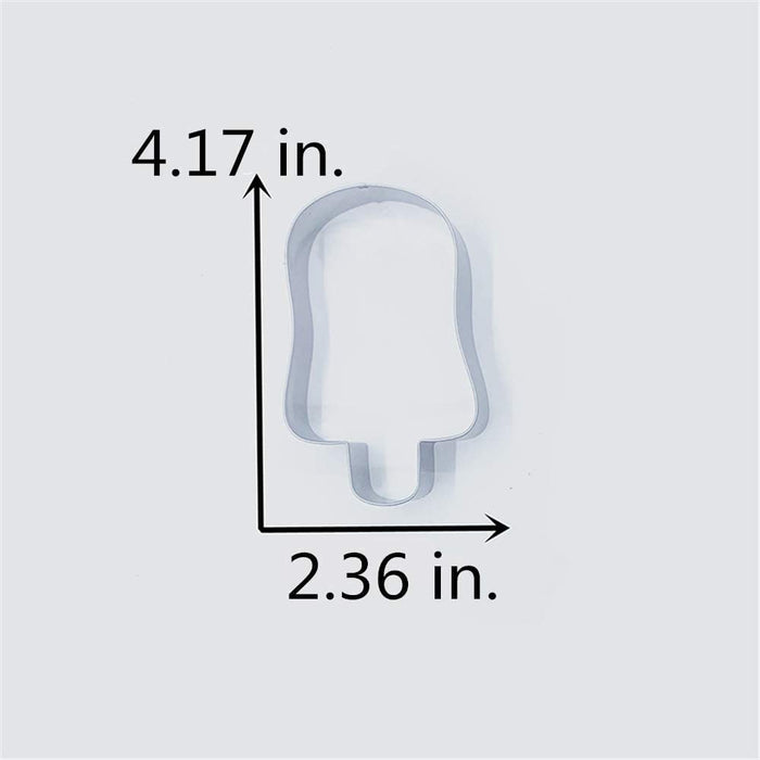 LILIAO Popsicle Cookie Cutter - 2.4 x 4.2 inches - Stainless Steel
