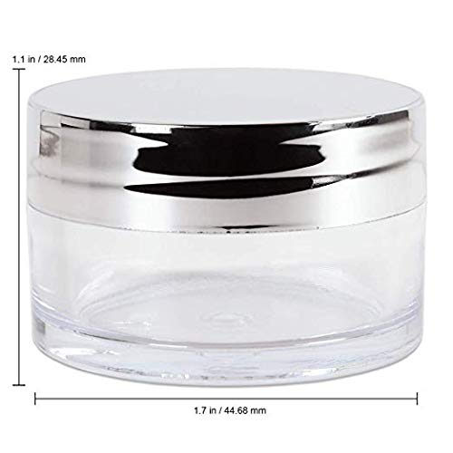 20G/20ML Plastic Clear Cosmetic Sample Jars (Round Top