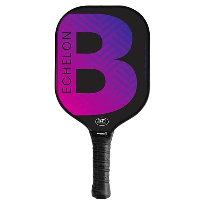 Baddle Pickleball Paddle Echelon Mid Weight 7.7oz, 4.0" Grip Ombre Purple