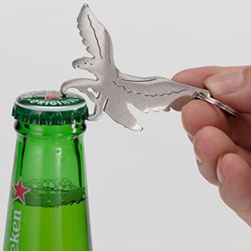 ARFUKA Bottle Opener Keychain Portable Metal Beer Bottle Opener Keyring Eagle Shaped Beverage Soada Drinks Bottle Opener Key