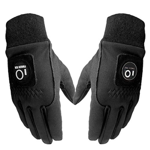 1 Pair Winter Cold Weather Warm Golf Gloves Men with Ball Marker