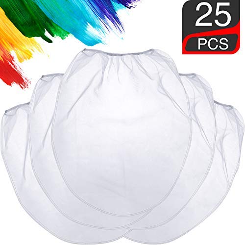 Boao Paint Strainer Bags White Fine Mesh Filters Bag Bucket Elastic Opening  Strainer Bags Hydroponic Paint Filter Bag for Paint Gardening (10 Pieces