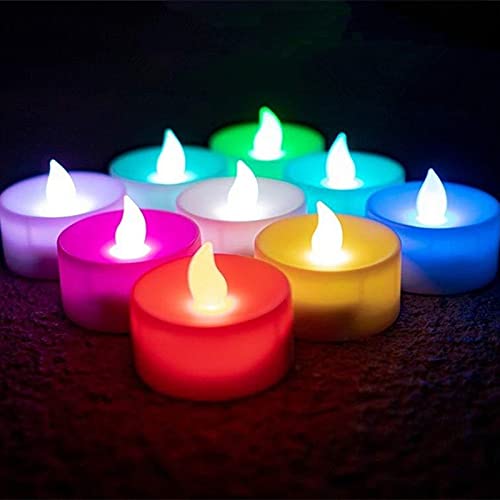 Color Changing Tea Lights Bulk Battery Operated Flameless Colored