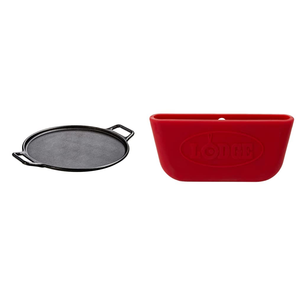  Lodge SCRAPERPK Durable Pan Scrapers, Red and Black, 2-Pack :  Home & Kitchen