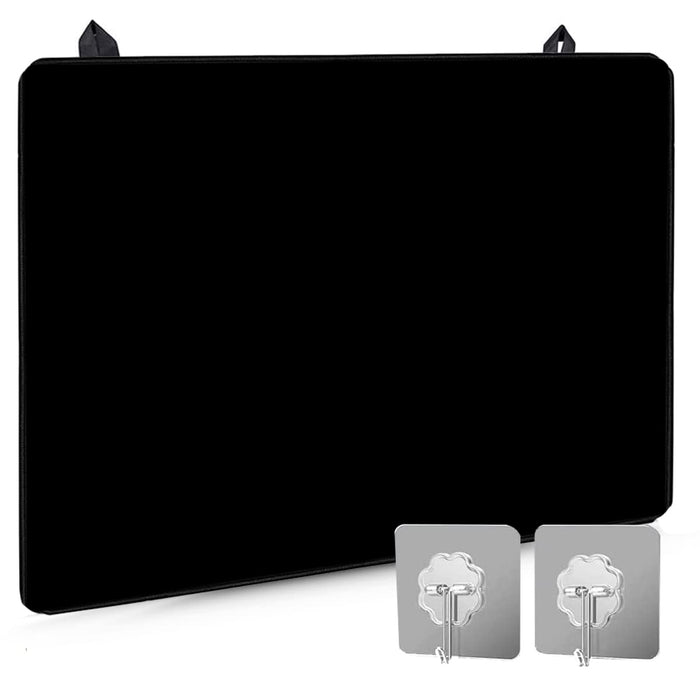 Stove Covers, Extra Large Stove Top Cover for Electric, Thick Rubber Mat for Kitche Desktop Black Anti-Slip Coating Heat Resistant Square Pad Multipurpose Foldable Cooktop Cover 28.5" X 20.5"