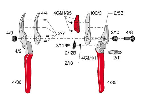 FELCO Model 4 Cut and Hold Roses and Flowers Pruning Shear