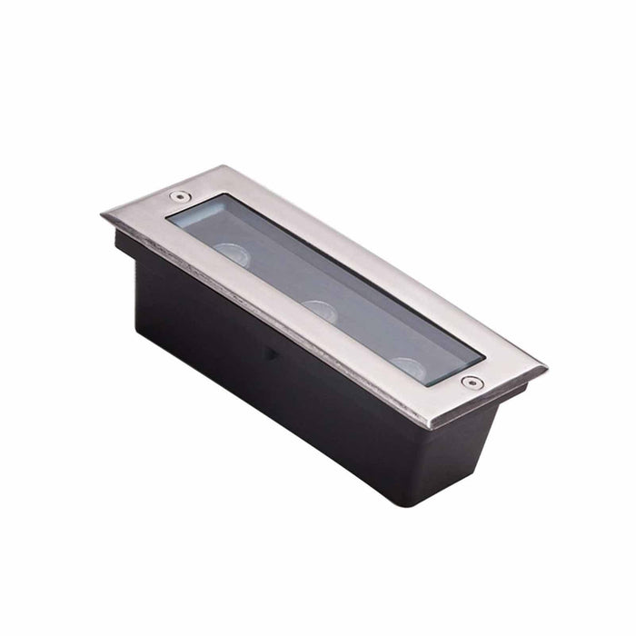 Ground LED Landscape Lights - Outdoor Buried Lights, 3W Ground Recessed Spotlight, IP67 Waterproof Ground Spotlight, 12V/24V Outdoor Rectangle Garden Lighting, Used for Outdoors, Garden (Color : Warm
