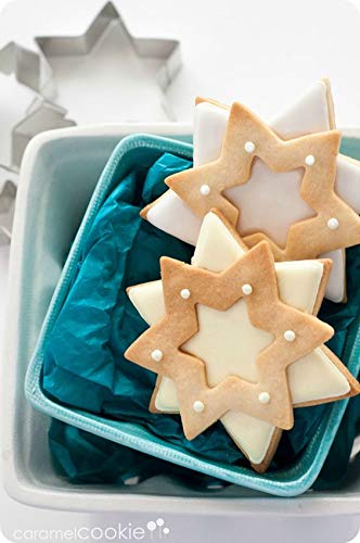 Antallcky Star Cookie Cutter Set-5 pcs Stainless Steel Five-pointed Star  Biscuit Molds Fondant Cake Cookie Cutter Set Pastry Mold-for 3d Christmas