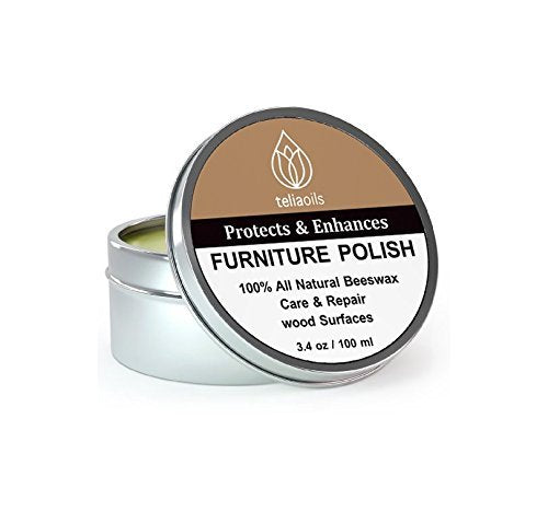 Beeswax Furniture Polish, 100% natural, for any kind of wood, nourishing, renewing, sealing, covering scratches, protecting from drying out, restoring wood’s natural beauty. The best wood wax cream.