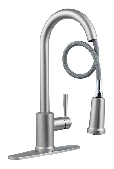 Moen 87090MSRS Indi Collection 1 Handle Pull-Down Kitchen Faucet, Spot Resist Stainless Microban