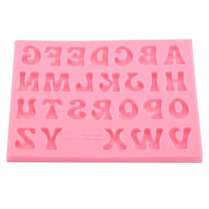 Silicone Letter Mold and Number Chocolate Molds with Happy