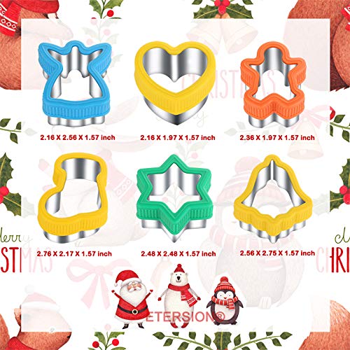 Christmas Cookie Cutters - Cookie Cutters - 9 Pieces - Stainless Steel/Comfort Grips - Holiday Cookie Cutters - Cookie Cutters