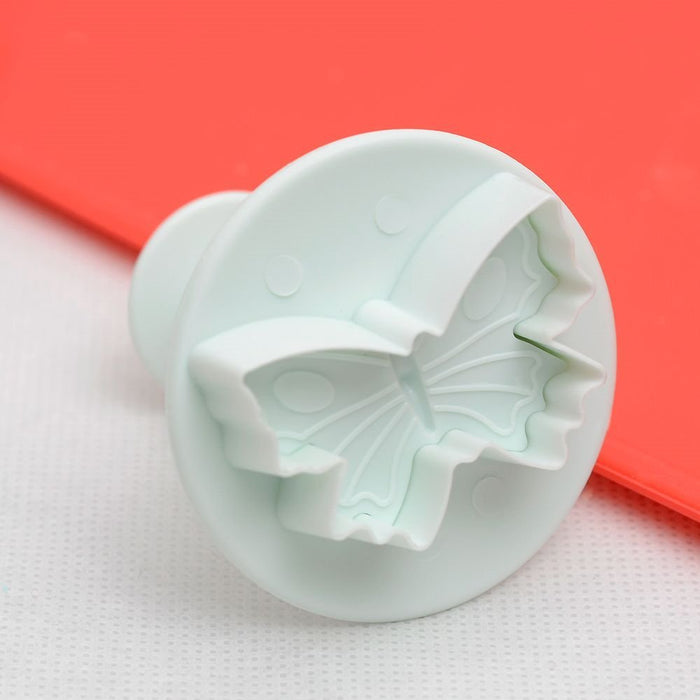 EORTA Fondant Plunger Cutter Set Butterfly Embossing Tools Cookie Stamps Fruit/Biscuits/Sugarcraft/Plasticine DIY Molds