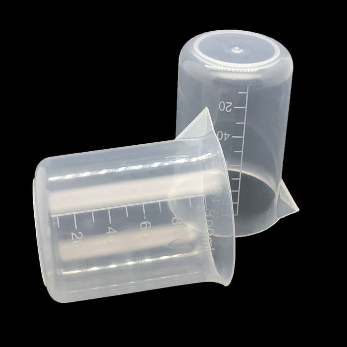 Clear Plastic 0.5 Pint Epoxy Resin Mixing Cups - Graduated