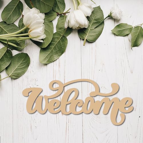 CREATCABIN Word Sculpture Wood Sign Wooden Word Laser Cutout Sign Unfinished Slices Wood Crafts DIY Wall Sign Ornaments Art