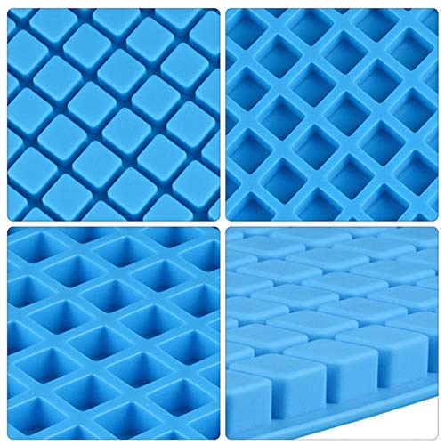 JOERSH 2 Pack Square Candy Molds Silicone Molds for Hard Candy, Gummy, Caramels, Chocolate, Ganache, Ice Cubes